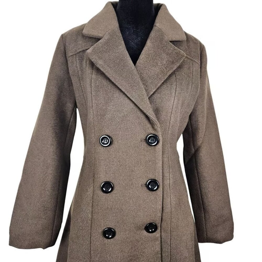 NWT - Aptro Wool Coat - Chocolate Brown - Size XS